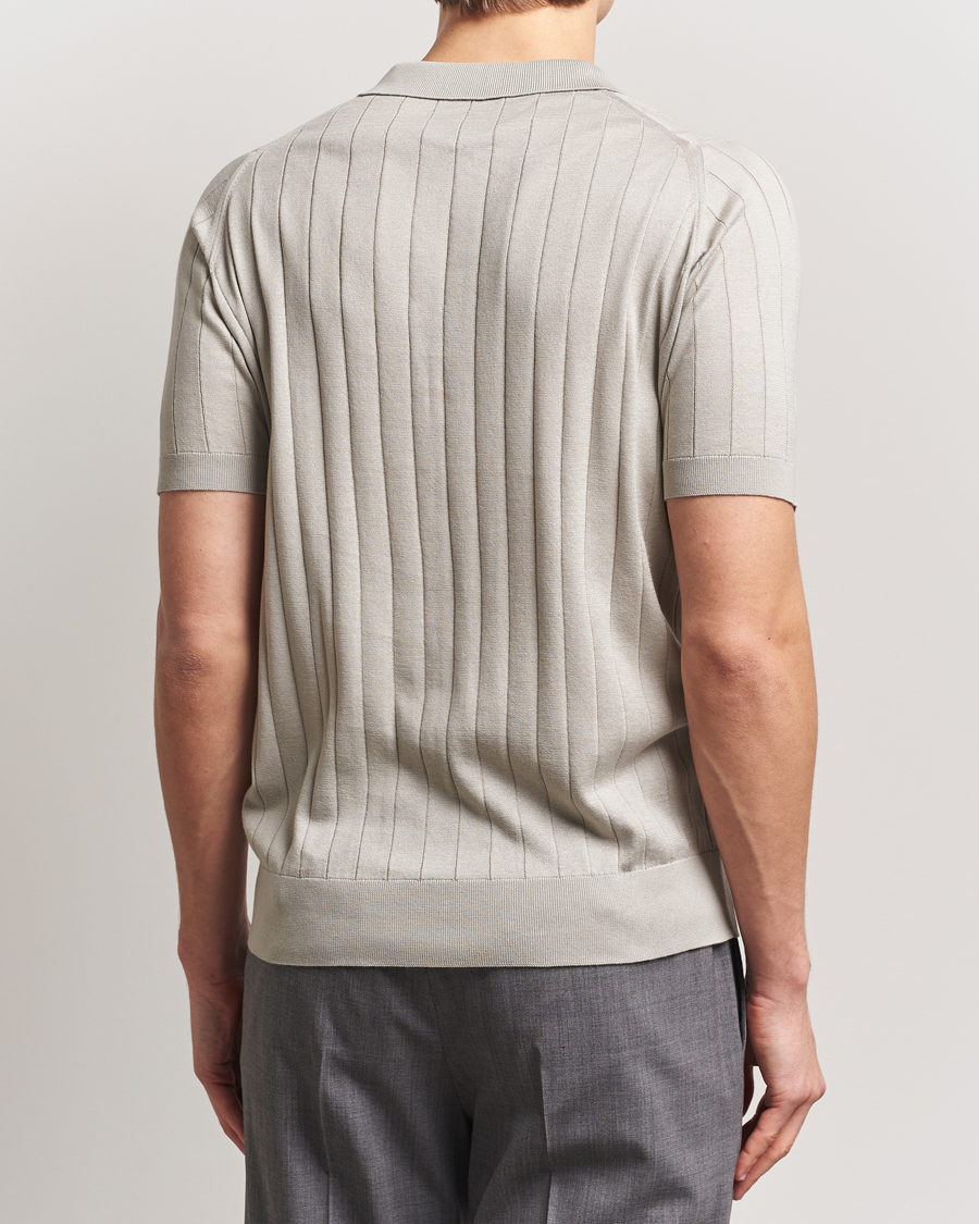 Herre | Pikéer | John Smedley | Roper Open Collar Sea Island Polo Parchment