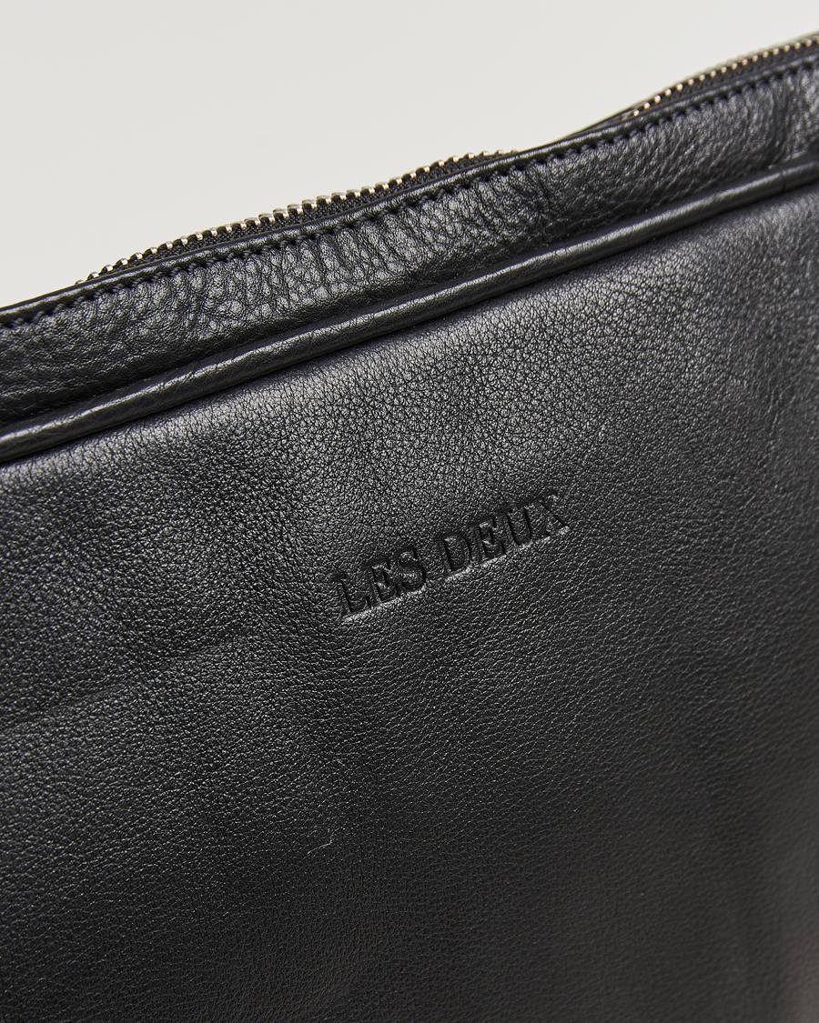 Herre | Vesker | LES DEUX | Leather Laptop Sleeve Black