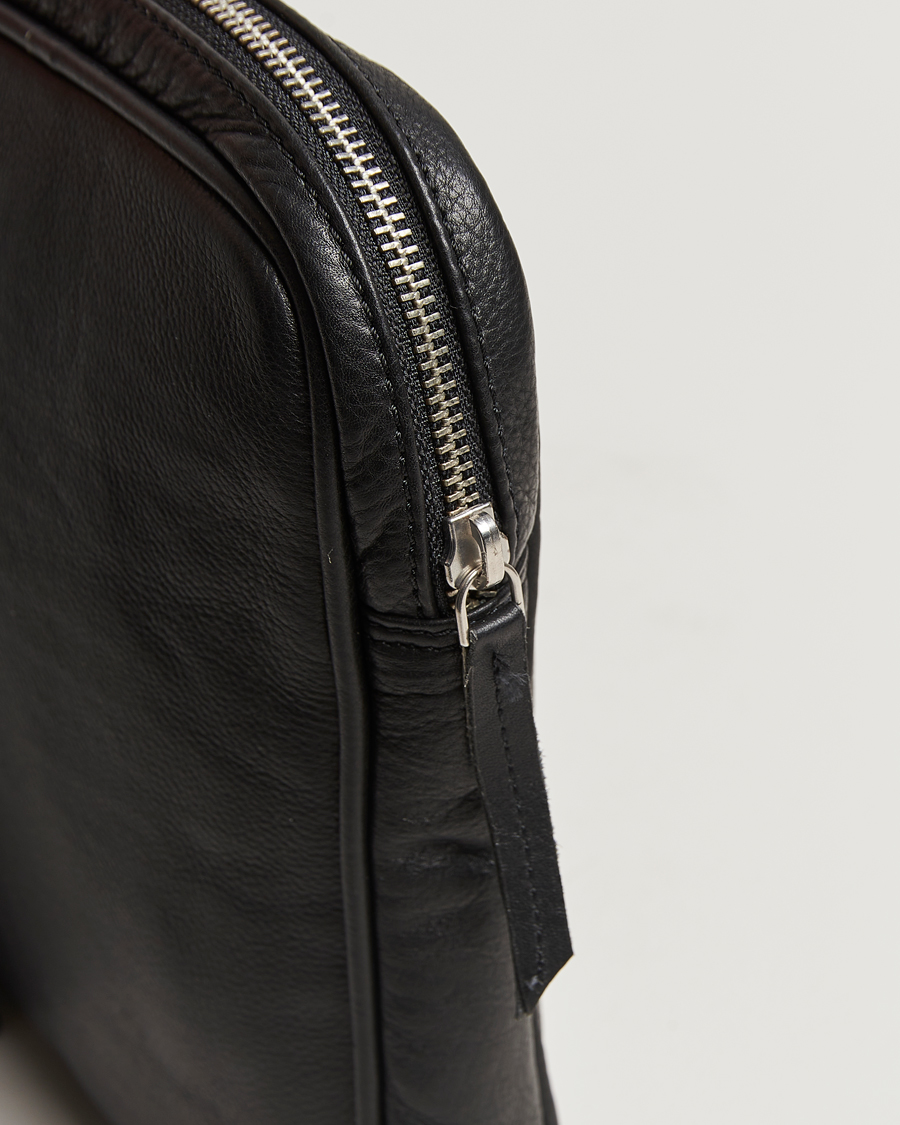 Herre | Vesker | LES DEUX | Leather Laptop Sleeve Black