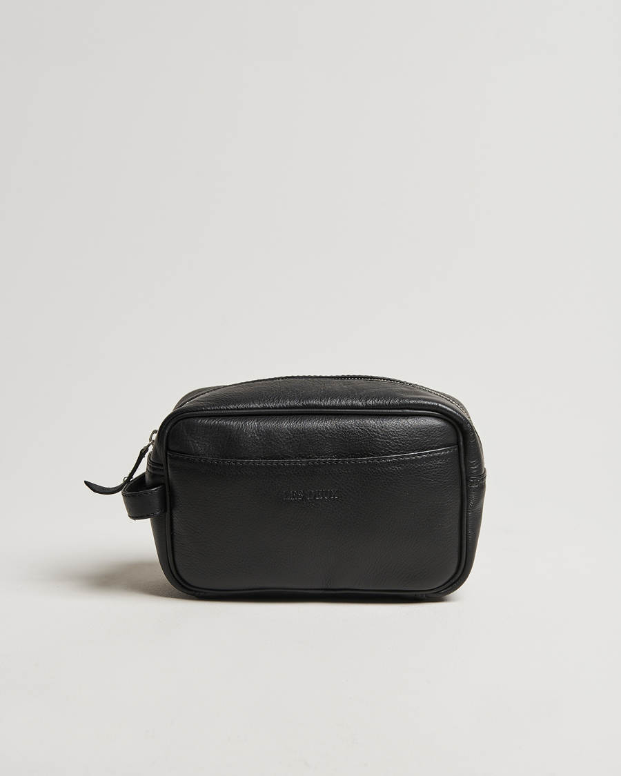 Herre | Vesker | LES DEUX | Leather Washbag Black