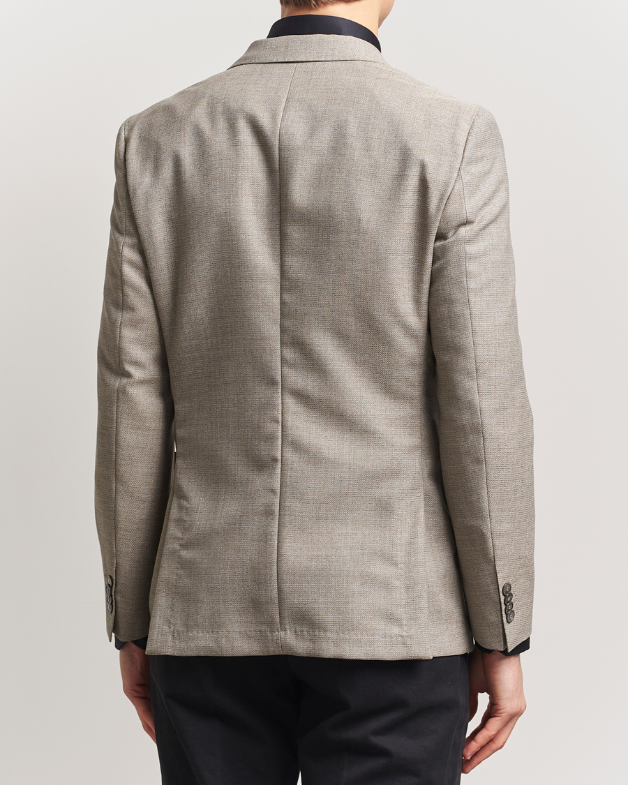 Herre | Dressjakker | BOSS BLACK | Huge Wool Double Breasted Blazer Light Beige
