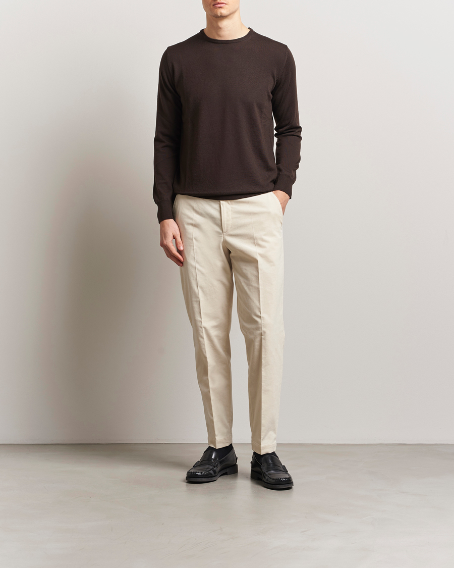 Herre | Bukser | BOSS BLACK | Perin Spring Cord Trousers Open White