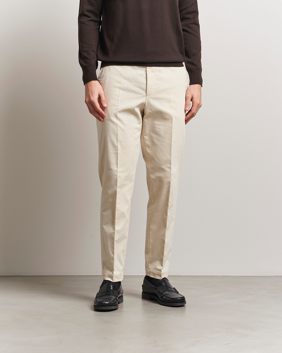 Herre | Bukser | BOSS BLACK | Perin Spring Cord Trousers Open White