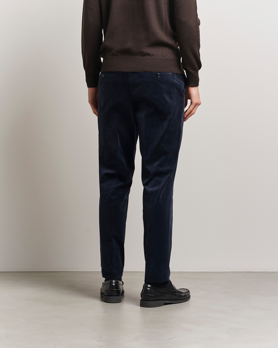 Herre | Bukser | BOSS BLACK | Perin Spring Cord Trousers Dark Blue