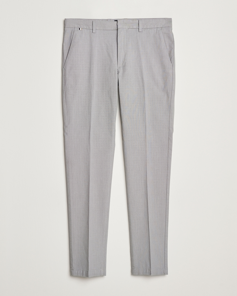 Herre | Bukser | BOSS BLACK | Kaito Structured Cotton Pants Dark Grey