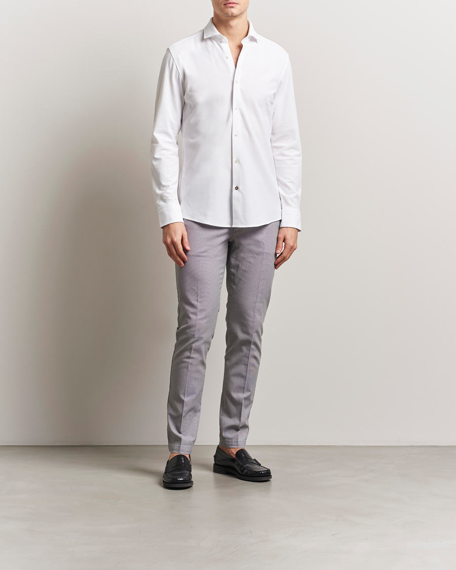 Herre | Bukser | BOSS BLACK | Kaito Structured Cotton Pants Dark Grey