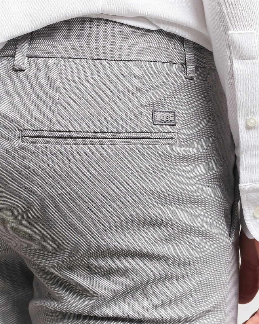 Herre | Bukser | BOSS BLACK | Kaito Structured Cotton Pants Dark Grey
