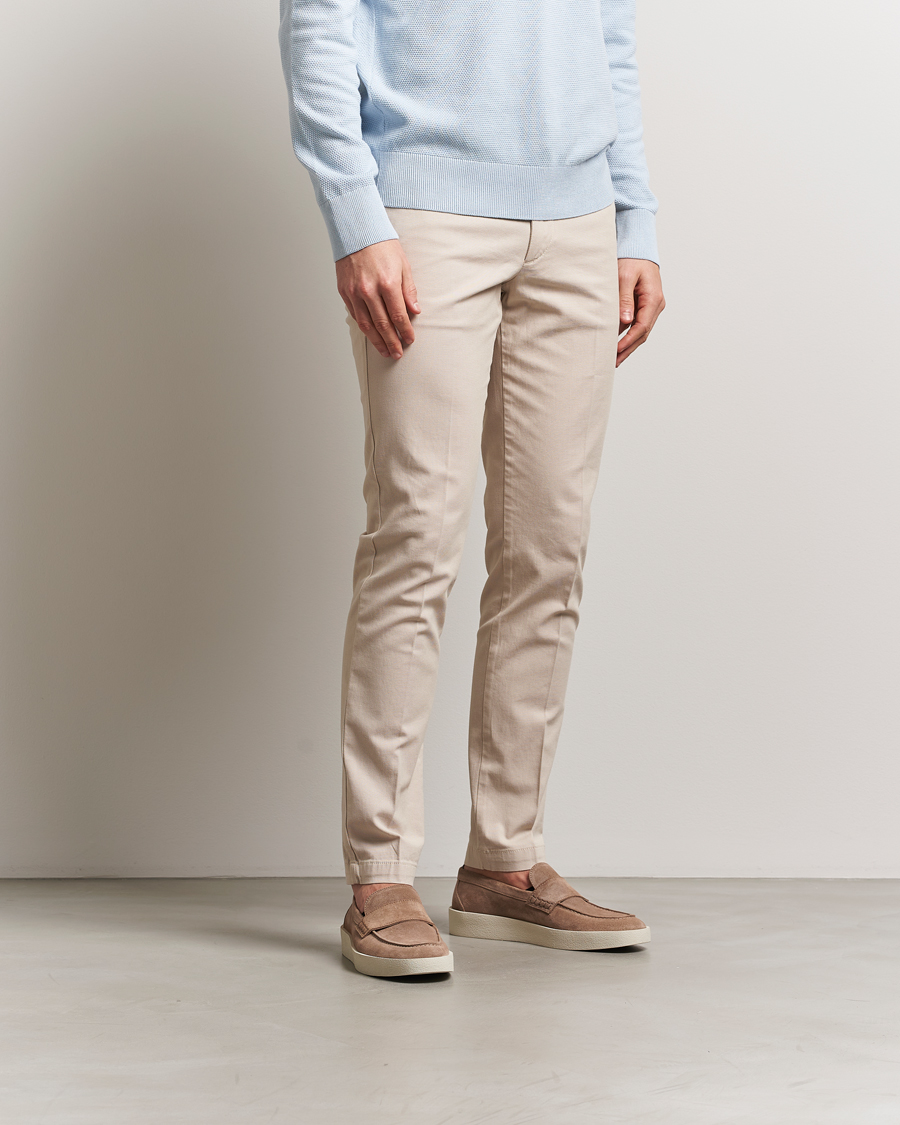 Herre | Bukser | BOSS BLACK | Kaito Structured Cotton Pants Light Beige