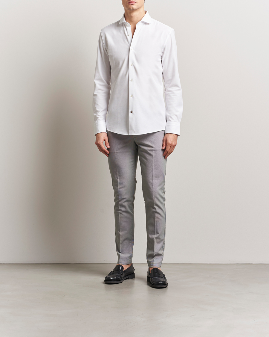 Herre | Skjorter | BOSS BLACK | Hank Structured Shirt White