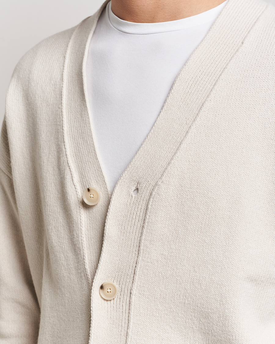 Herre | Gensere | BOSS BLACK | Bellaco Knitted Cardigan Open White