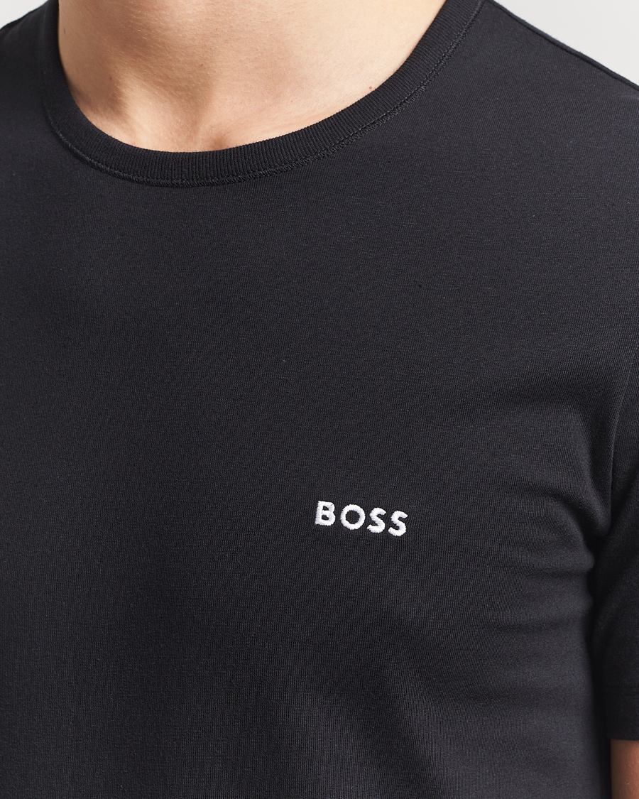 Herre | T-Shirts | BOSS BLACK | 3-Pack Crew Neck T-Shirt Black/White/Green