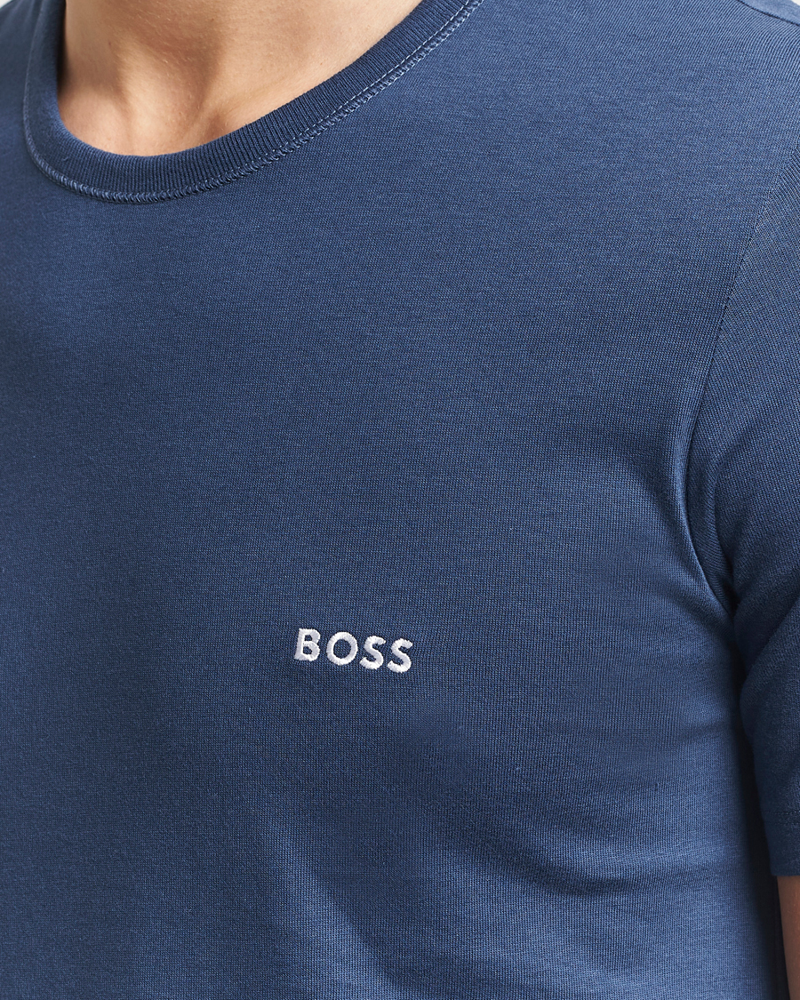 Herre | T-Shirts | BOSS BLACK | 3-Pack Crew Neck T-Shirt Blue/Black/Navy