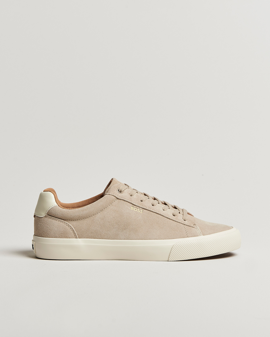 Herre | Sneakers | BOSS BLACK | Aiden Suede Sneaker Light Beige