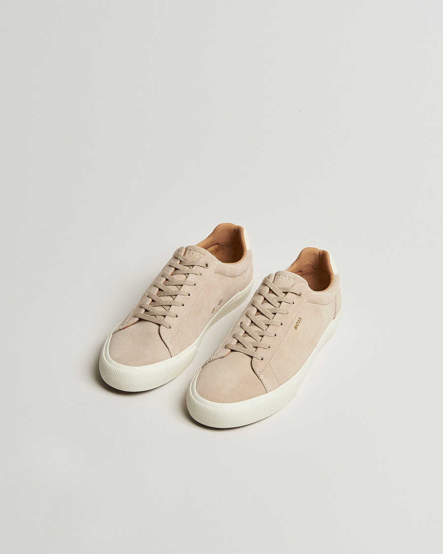 Herre | Sneakers | BOSS BLACK | Aiden Suede Sneaker Light Beige
