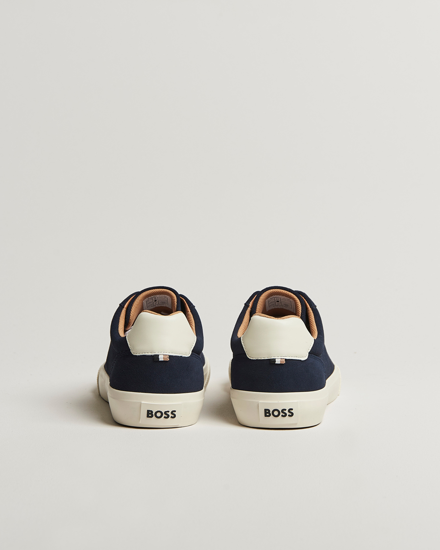 Herre | Sneakers | BOSS BLACK | Aiden Suede Sneaker Navy