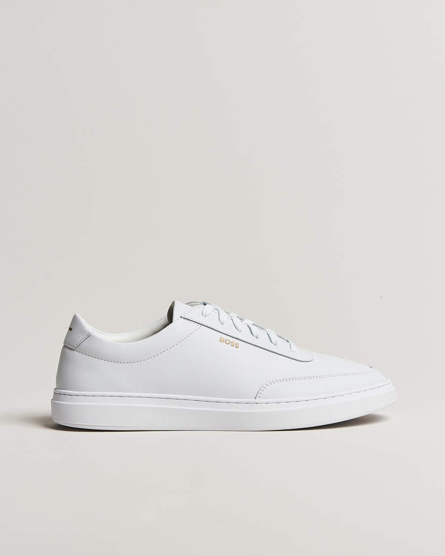 Herre | Sneakers | BOSS BLACK | Kieran Leather Sneaker White