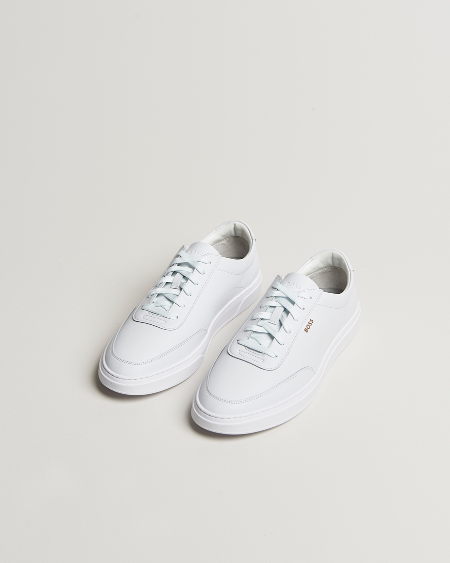 Herre | Sneakers | BOSS BLACK | Kieran Leather Sneaker White