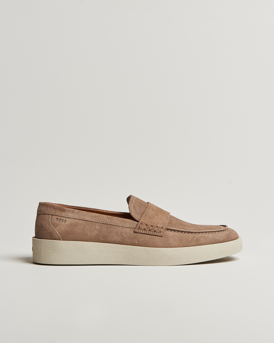 Herre | Loafers | BOSS BLACK | Clay Suede Loafer Medium Beige