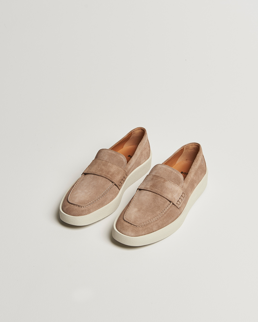 Herre | Loafers | BOSS BLACK | Clay Suede Loafer Medium Beige