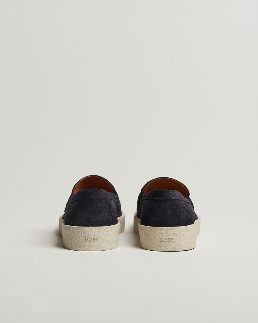 Herre | Loafers | BOSS BLACK | Clay Suede Loafer Dark Blue