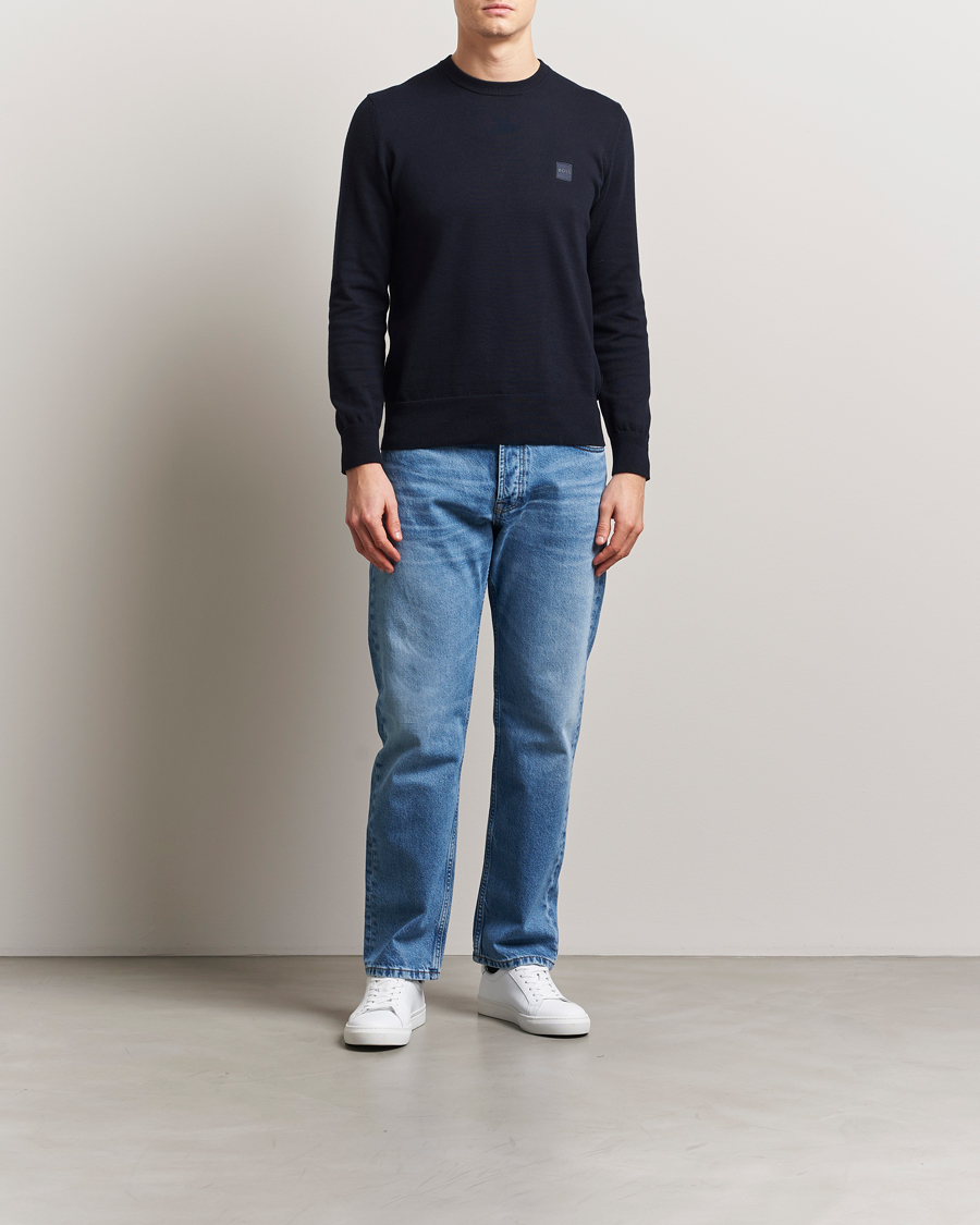 Herre | Gensere | BOSS ORANGE | Kanovano Knitted Sweater Dark Blue