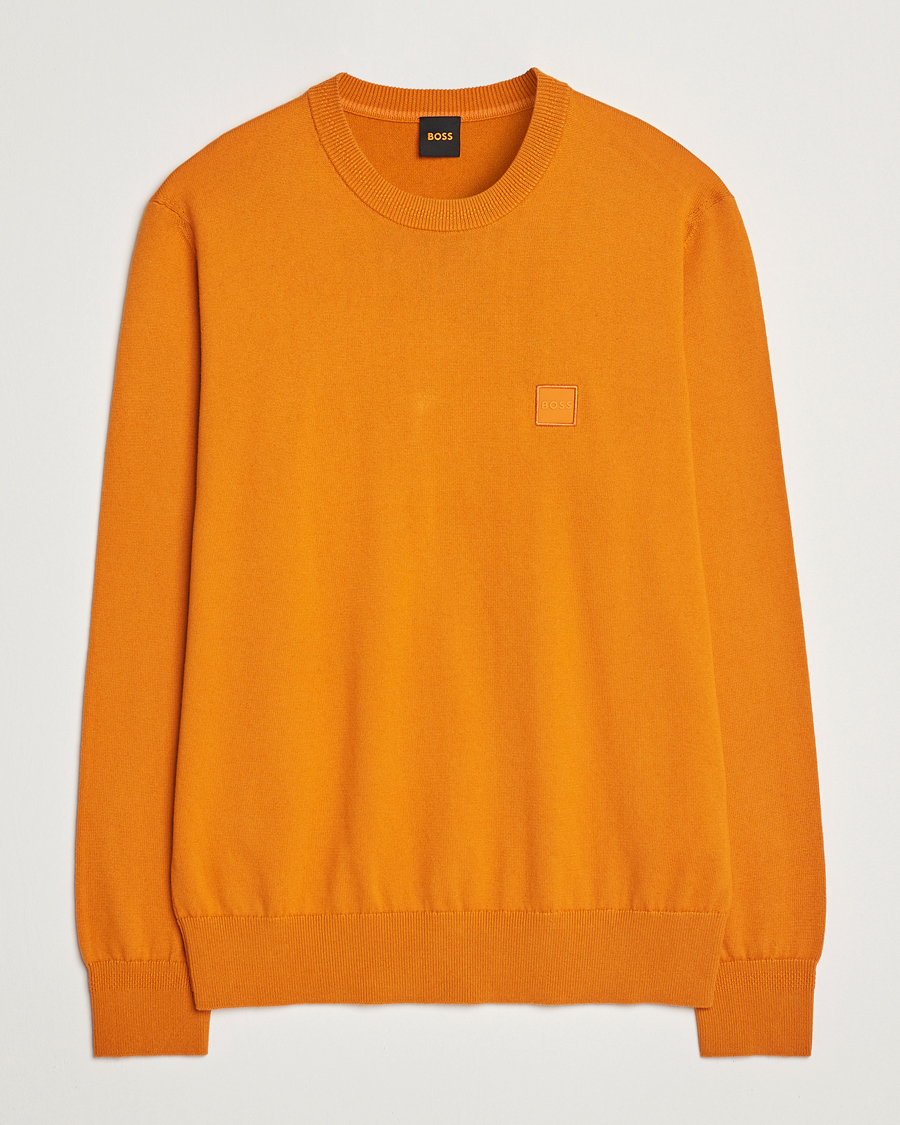 Herre | Gensere | BOSS ORANGE | Kanovano Knitted Sweater Open Orange