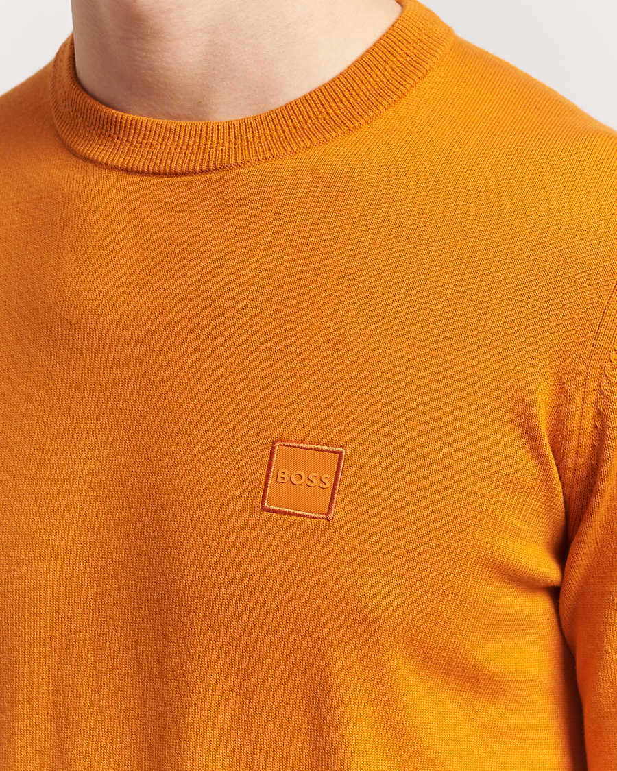 Herre | Gensere | BOSS ORANGE | Kanovano Knitted Sweater Open Orange