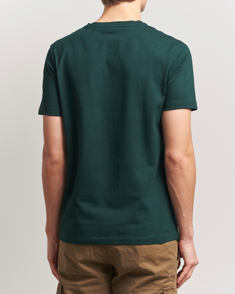 Herre | T-Shirts | BOSS ORANGE | Tales Logo Crew Neck T-Shirt Open Green