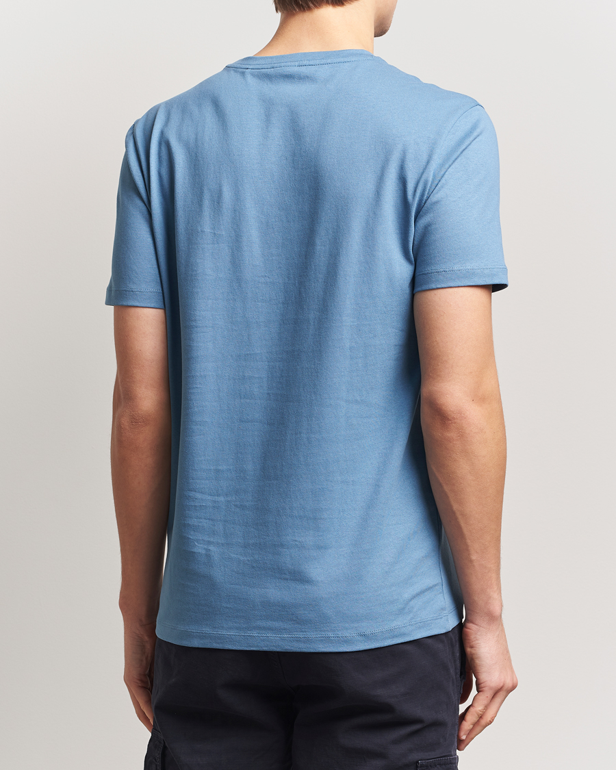 Herre | T-Shirts | BOSS ORANGE | Tales Logo Crew Neck T-Shirt Light Blue