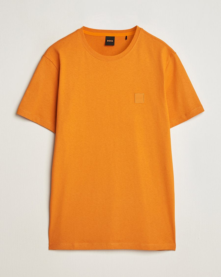 Herre | T-Shirts | BOSS ORANGE | Tales Logo Crew Neck T-Shirt Open Orange