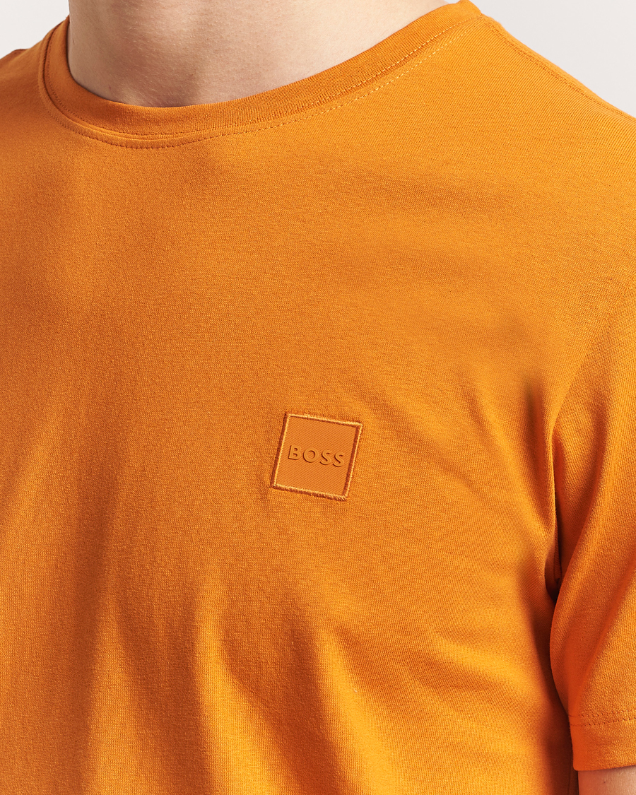 Herre | T-Shirts | BOSS ORANGE | Tales Logo Crew Neck T-Shirt Open Orange