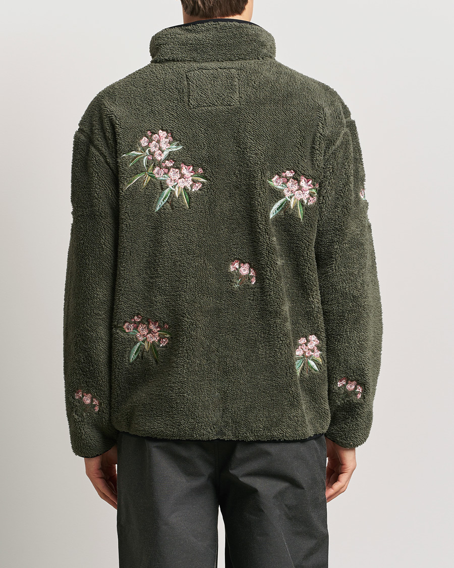 Herre | Gensere | Woolrich | Sherpa Fleece Full Zip by Todd Snyder Green