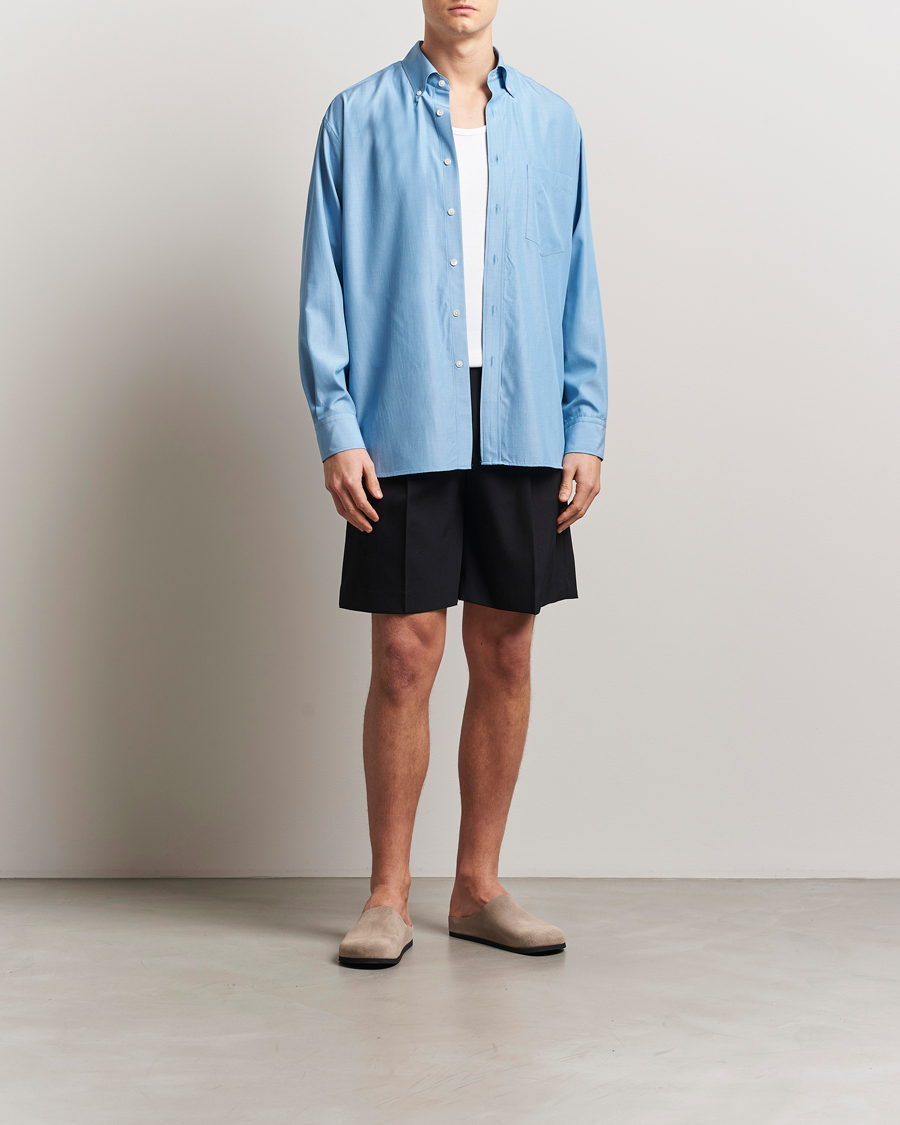 Herre | Shorts | Auralee | Light Wool Gabardine Shorts Black