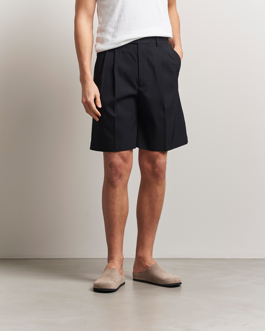 Herre | Shorts | Auralee | Light Wool Gabardine Shorts Black