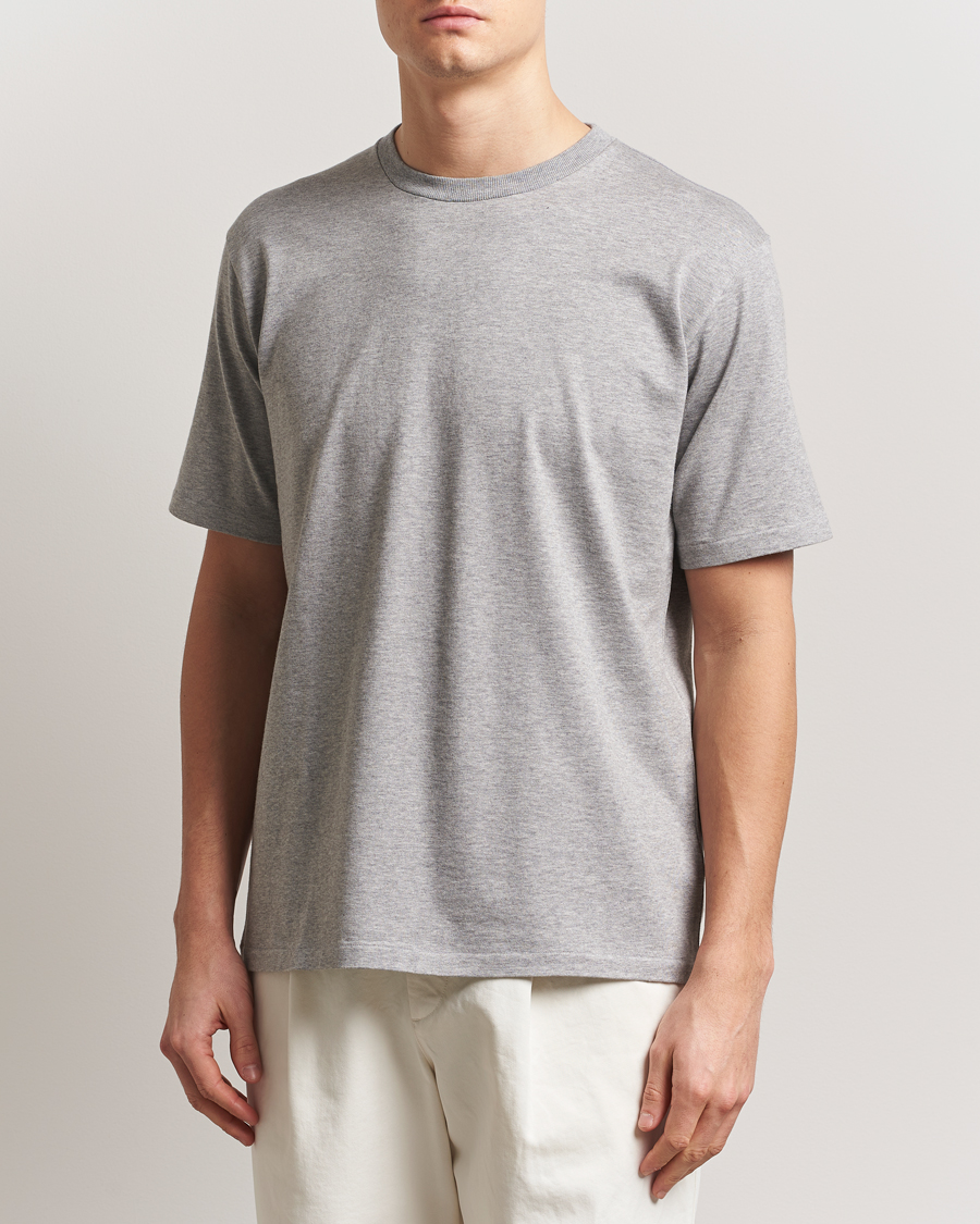 Herre | T-Shirts | Auralee | Luster Plating T-Shirt Top Gray