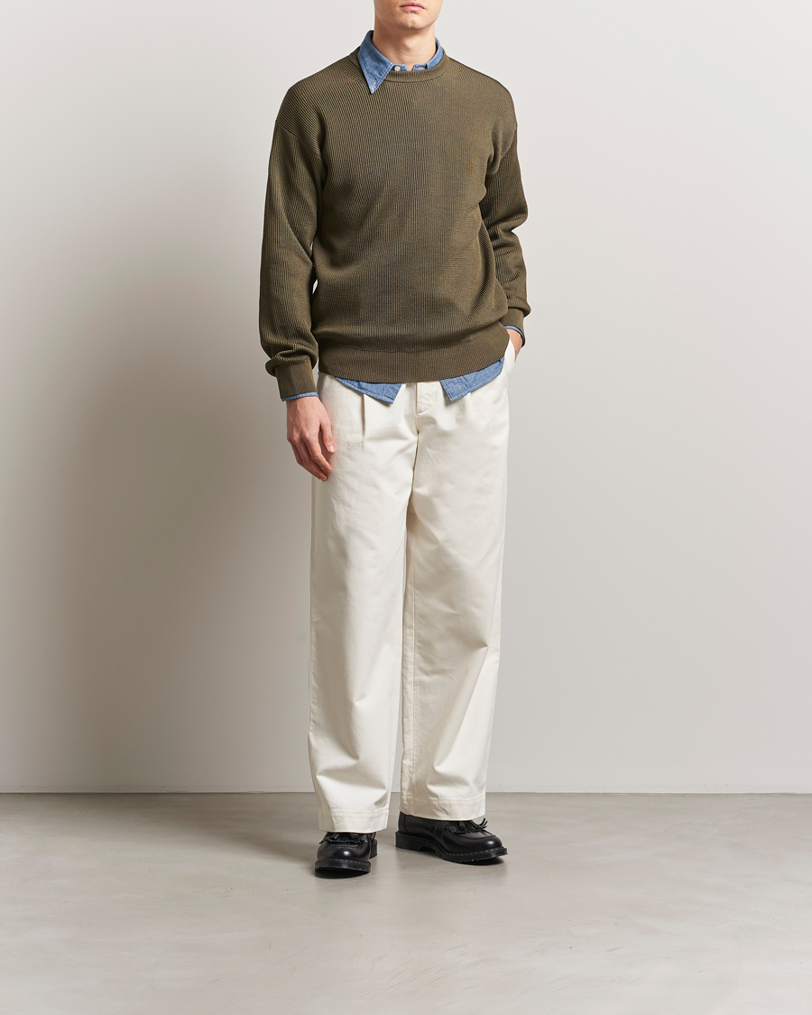 Herre | Bukser | Auralee | Washed Finx Chinos Ivory