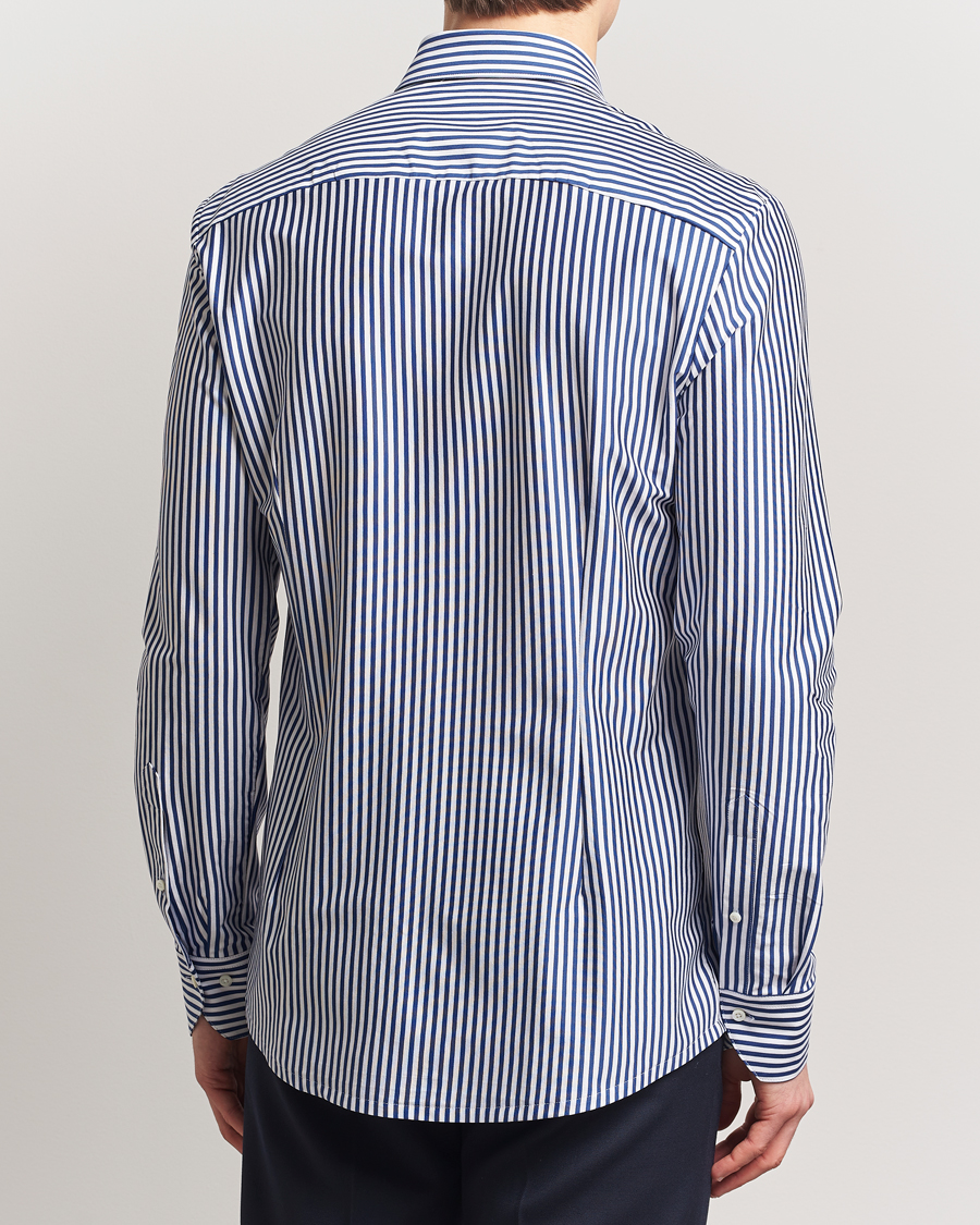 Herre | Skjorter | Stenströms | Striped Jersey Shirt Navy