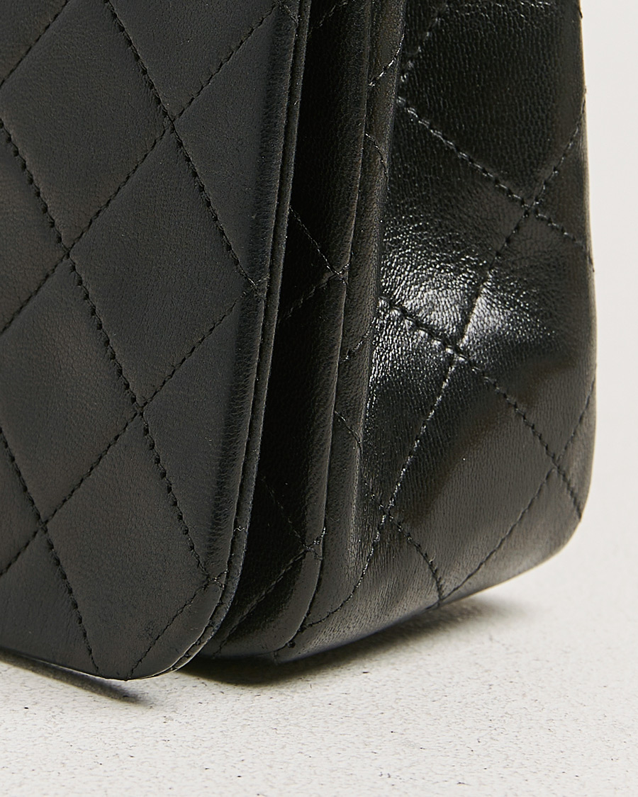 Herre | Chanel Pre-Owned Matelassé Single Full Flap Bag Black | Chanel Pre-Owned | Matelassé Single Full Flap Bag Black