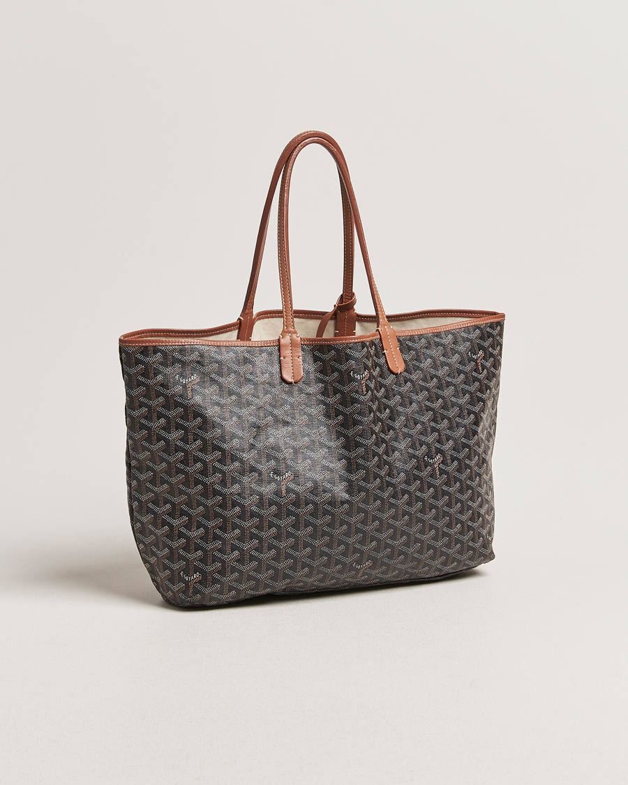 Herre | Goyard Pre-Owned Saint Louis PM Coated Canvas Tote Bag Brown | Goyard Pre-Owned | Saint Louis PM Coated Canvas Tote Bag Brown