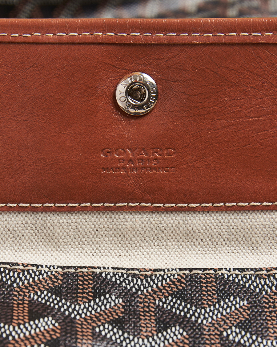 Herre | Goyard Pre-Owned Saint Louis PM Coated Canvas Tote Bag Brown | Goyard Pre-Owned | Saint Louis PM Coated Canvas Tote Bag Brown