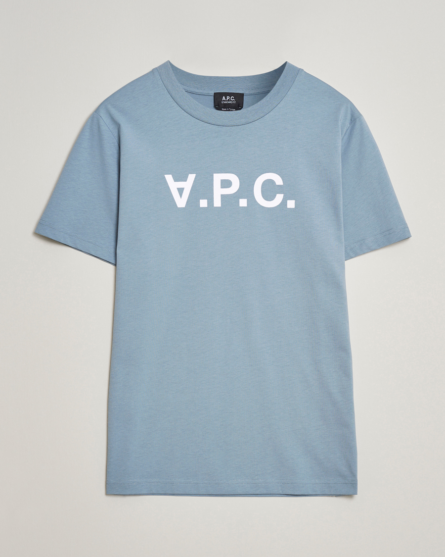 Herre | T-Shirts | A.P.C. | VPC T-Shirt Bleu Gris