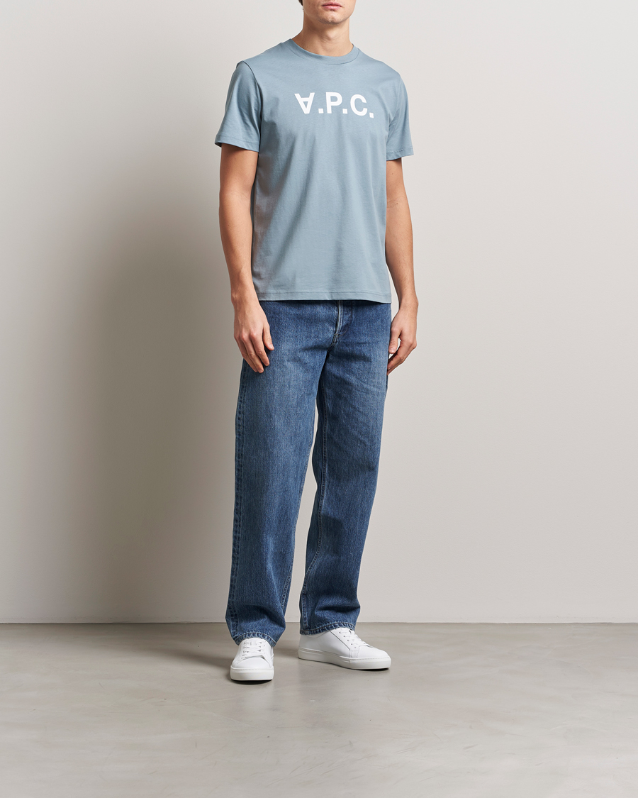 Herre | T-Shirts | A.P.C. | VPC T-Shirt Bleu Gris