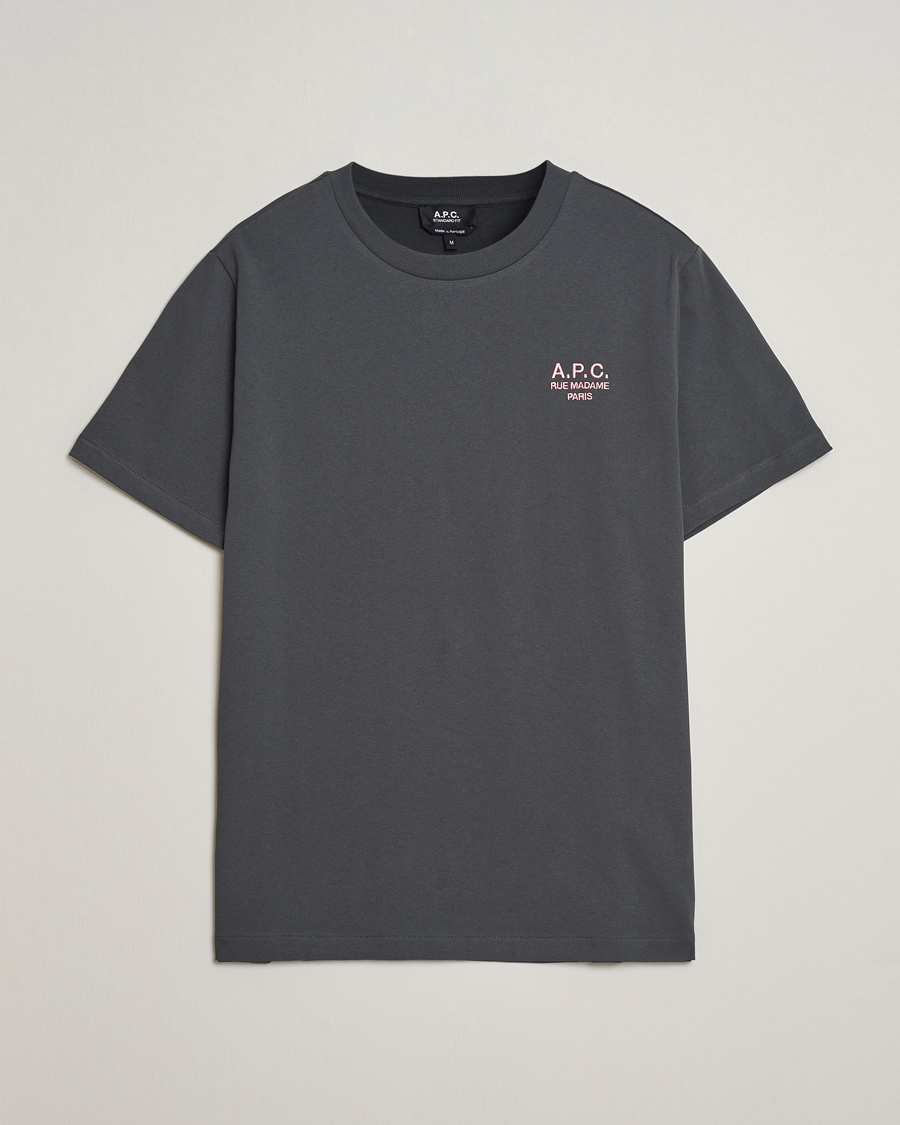 Herre | T-Shirts | A.P.C. | Rue Madame T-Shirt Anthracite