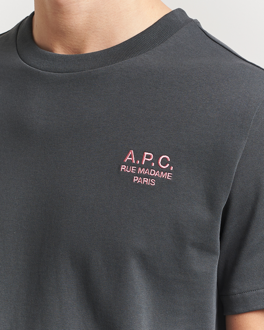 Herre | T-Shirts | A.P.C. | Rue Madame T-Shirt Anthracite