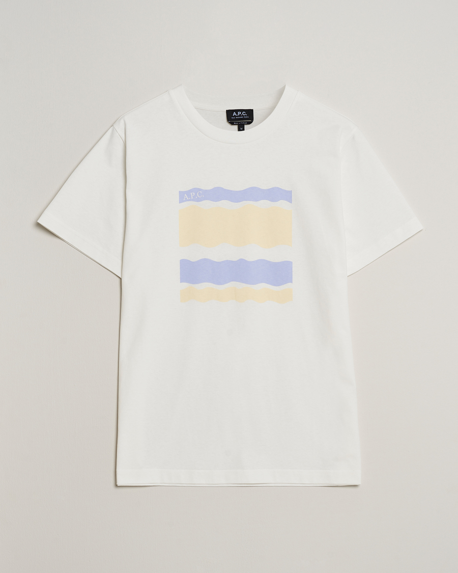 Herre | T-Shirts | A.P.C. | Malone Printed T-Shirt White