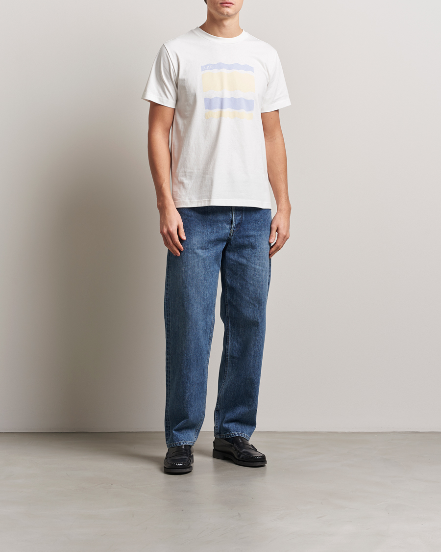 Herre | T-Shirts | A.P.C. | Malone Printed T-Shirt White