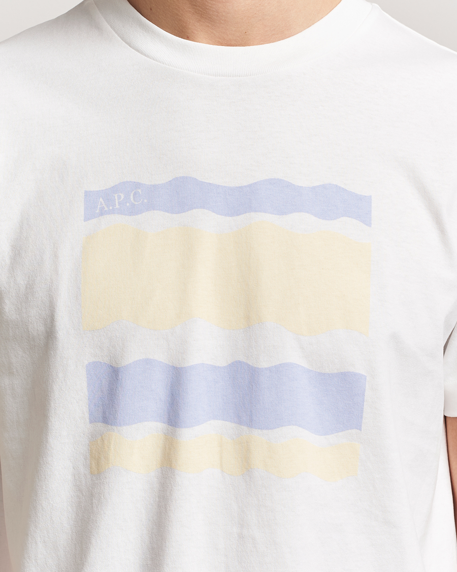 Herre | T-Shirts | A.P.C. | Malone Printed T-Shirt White