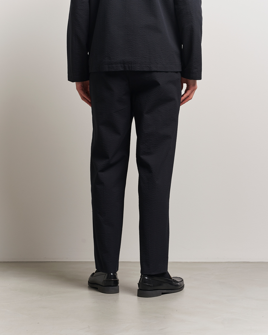 Herre | Bukser | A.P.C. | Joaquin Seersucker Drawstring Trousers Black