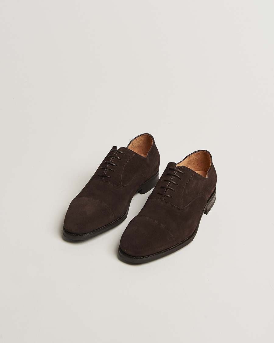 Herre | Oxfords | Myrqvist | Äppelviken Oxford Dark Brown Suede