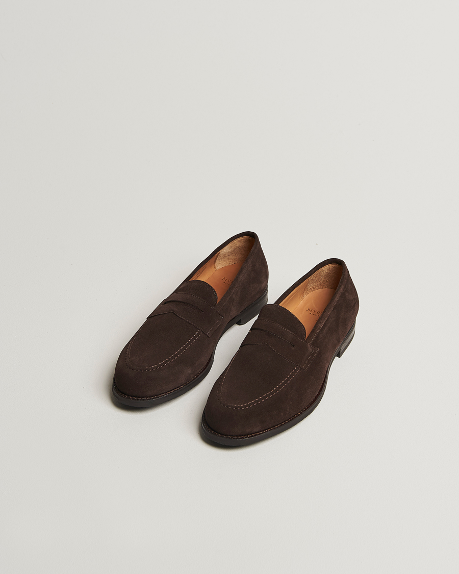 Herre | Loafers | Myrqvist | Stenhammar II Loafer Dark Brown Suede